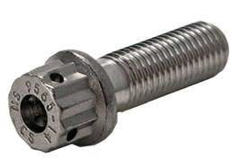 Military Standard MS9556-27 Stainless Steel Double Hexagon Extended Washer Head Bolt, Machine