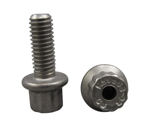 Military Standard MS9556-06 Stainless Steel Double Hexagon Extended Washer Head Bolt, Machine