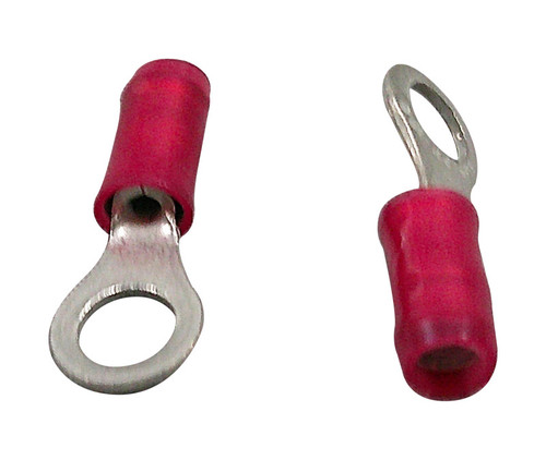 TE Connectivity 36153 Ring Tongue Terminal - AWG 22-16 - Insulation Max 2.03-3.18mm - Stud 10 - 100/Pack