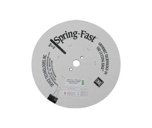 Spring-Fast® SL5-0025-ER0201 Black/Stainless Steel Size 5 (0.089 - 0.114) Grommet Edging - 25' Reel - 25-Foot Length