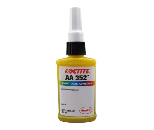 Henkel 35241 LOCTITE® AA 352™ Transparent Light-Cure Acrylic Adhesive - 50 mL (1.69 oz) Bottle