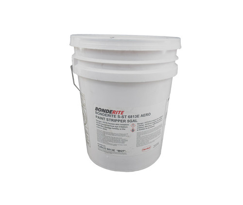Henkel 596851 BONDERITE® S-ST 6813E AERO Pink Paint Stripper - 5 Gallon Open Head Pail with Lid