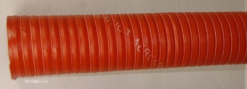 AERODUCT® SCEET5 Red 1-1/4" Steel Wire Reinforced Air Duct - 11-Foot Length