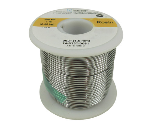 Kester 24-6337-0061 SN63/PB37 Rosin Flux .062" Diameter 1 lb Spool - 3 Each