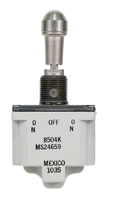 SAFRAN 8504K6 2-Pole Toggle Switch - On - Off - None - 15/Pack
