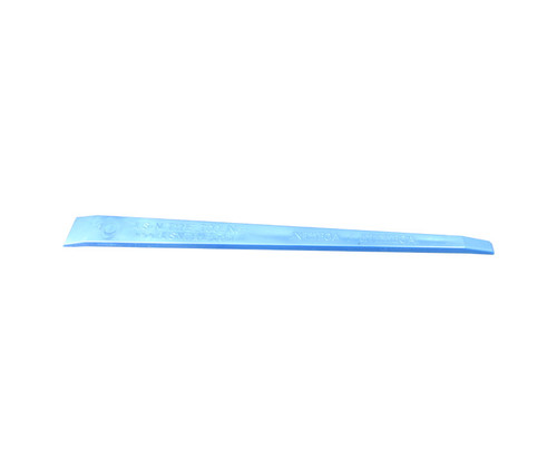Jus N Tyme GTP530A-Blue 9" Long x 3/16" Thick Double Edge (3/4" and 1/4") Acrylic Plastic Sealant Scraper - 10/Pack