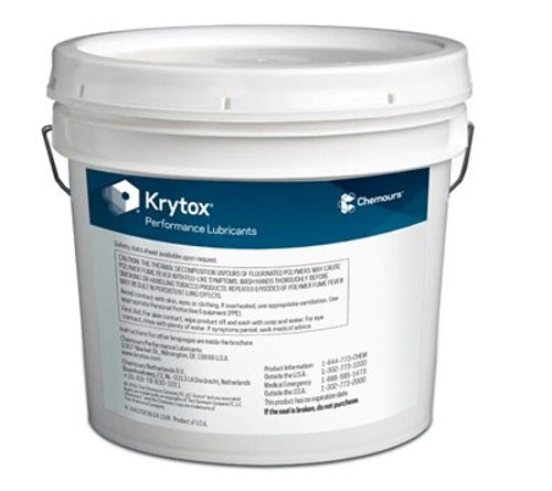 Chemours™ Krytox™ GPL 205 White PTFE Thickened Standard General-Purpose Grease - 5 Kg Pail