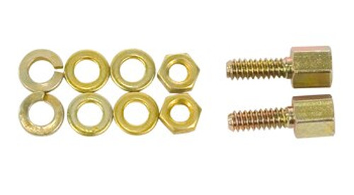 TE Connectivity 5205817-1 Connector Accessories Female Screw Lock Assembly Kit Steel Yellow Chromate Over Zinc Kit - 5/Pack