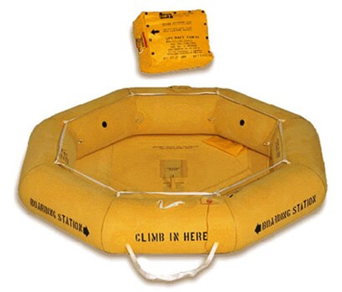 EAM Worldwide T4 Life Raft 4 Man - Twin Tube - FAR 135 - R1200-113