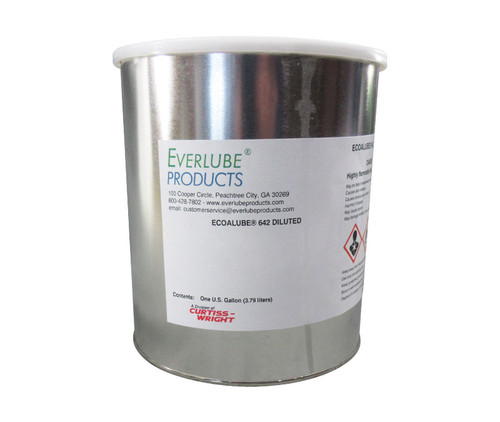 EVERLUBE® ECOALUBE® 642 Diluted Gray/Black MIL-L-46010E Type II Spec Thermally Cured Mos2 Solid Film Lubricant - Gallon Can