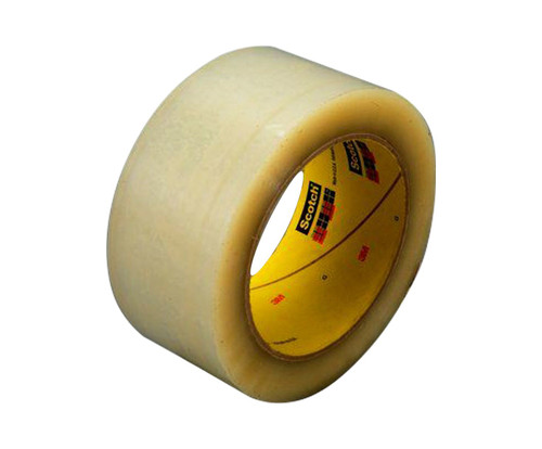 3M™ 021200-72330 Scotch® 355 Clear 3.4 Mil Box Sealing Tape - 48 mm x 50 m Roll