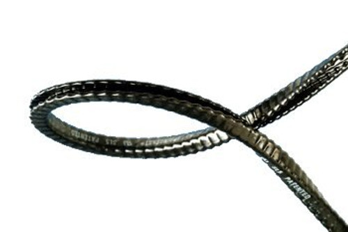 Spring-Fast® SL4-0025-ER0201 Black/Stainless Steel Size 4 (0.069 - 0.090) Grommet Edging - 25' Reel - 25-Foot Length