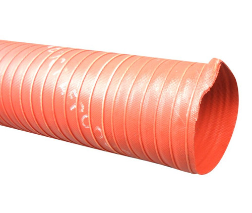 AERODUCT® SCEET10 Red 2-1/2" Steel Wire Reinforced Air Duct - 11-Foot Length