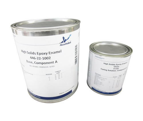 AkzoNobel 446-22-1002/X-530 BAC701 Black BMS10-11 Type II Class B Grade D Spec Polyurethane Enamel Topcoat - Gallon Kit