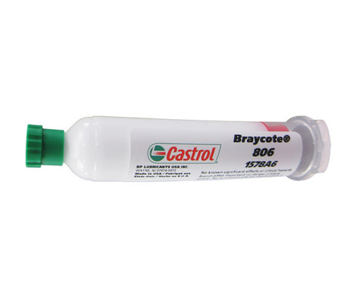 Castrol® Braycote™ 806 White MIL-PRF-27617G Type III Spec High Vacuum Grease - 2 oz Syringe