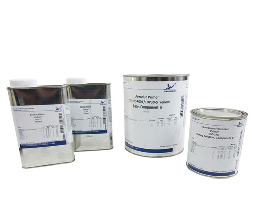 AkzoNobel Aerodur® 4105P001/EC-275/TR-115 Yellow TM3403A Type II Class C Spec Corrosion-Resistant Epoxy Primer - 1.50 Gallon Kit