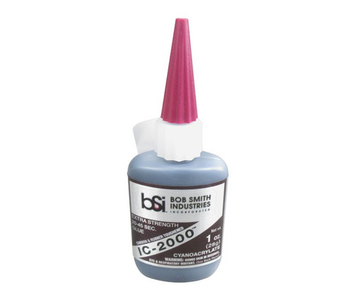 Bob Smith Industries 118 IC-2000™ Black Rubber-Toughened Extra-Strength Glue - 28.4 Gram (1 oz) Bottle