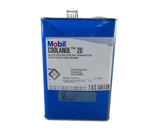 Mobil™ COOLANOL™ 20 Amber Silicate Ester Dielectric Heat Transfer Fluid - Gallon Can