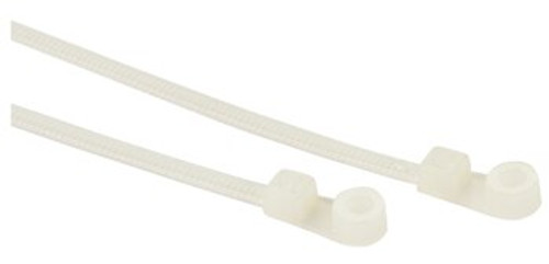 HellermannTyton T18MR9C2 Screw Mount Tie - Natural - 4" - 18lb - 100/Pack