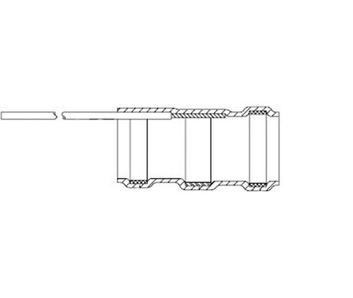 Sumitomo H-MB-206T Solder Sleeve - Tin - 6" Braid - .145 Dia - 100/Pack