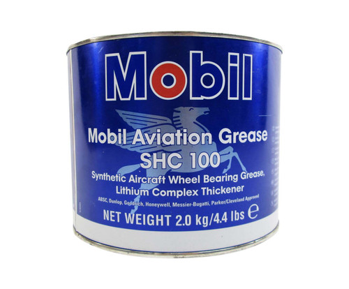 Mobilgrease™ SHC™ 100 Red Synthetic Aircraft Wheel Bearing Grease - 4.4 lb Can