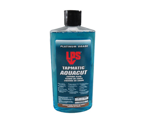 LPS® 01216 Tapmatic AquaCut Blue/Green Water-Based Cutting Fluid - 16 oz Squeeze-Bottle