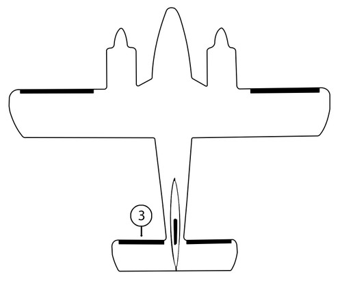 GOODRICH 25S7D5036-03 Piper PA34 LH Horizontal Stabilizer De-Ice Boot