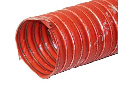 AERODUCT® SCAT7 Red 1-3/4" Steel Wire Reinforced Air Duct - 11-Foot Length