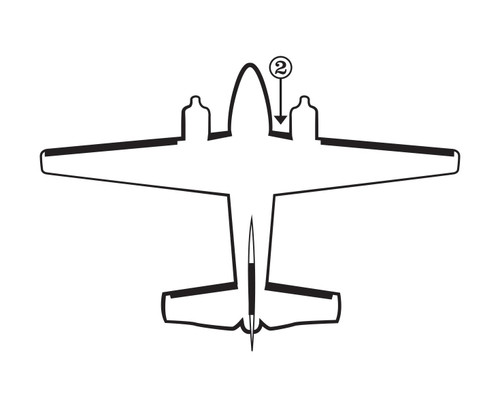 GOODRICH 25S7D5057-14 Raytheon Beechcraft 58 RH Fuselage - Nacelle De-Ice Boot