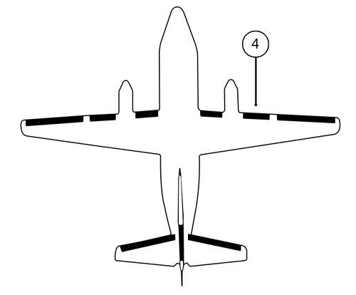 GOODRICH P29S7D5255-02 FASTboot® Jetstream 31 & 32 RH Nacelle - Light De-Ice Boot