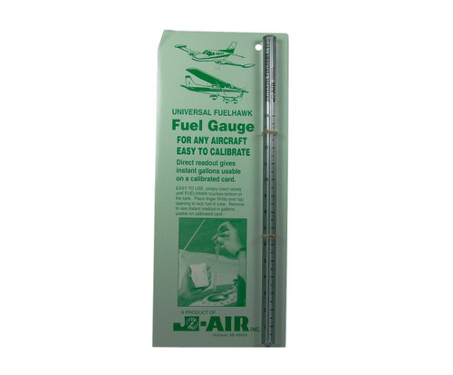 FuelHawk 11" Clear Plastic Universal Aircraft Fuel Tank Gauge