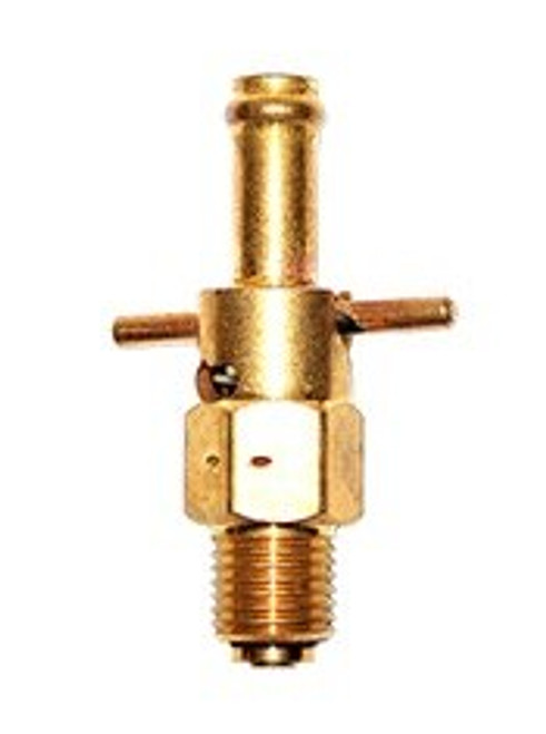 Curtis CCA-2440 Brass 14mm (1.50) x 2.00 Long Push to Open/Turn to Lock Drilled HKS Oil Drain Valve