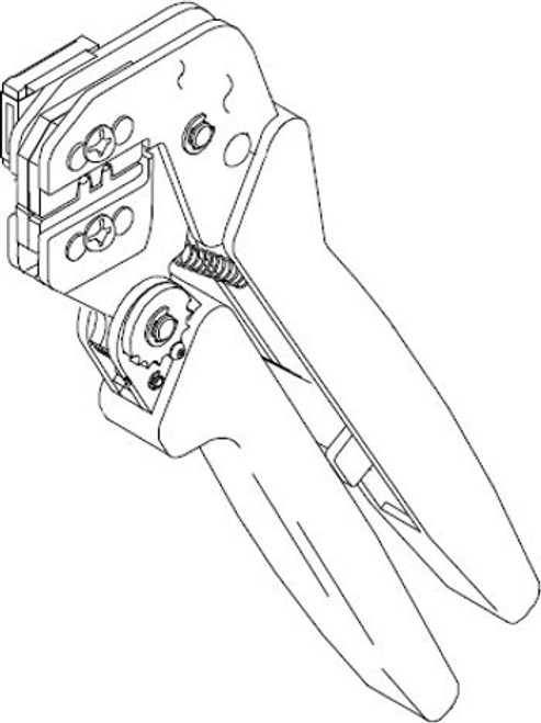 TE Connectivity 90869-1 Pro Crimper III Hand Tool with Die 90869-2 For .062 Pins - Sockets - 24-22ga - 20-18ga