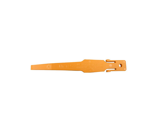 Jus N Tyme JNT-T.25N Orange 5" Single Edge (1/4") Glass Filled Nylon Sealant Scraper Tip Jus N Tyme JNT-T.25N Orange 5" Single Edge (1/4") Glass Filled Nylon Sealant Scraper Tip