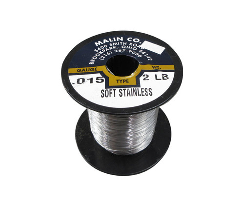 Military Standard MS20995C15 Stainless Steel 0.015" Diameter Safety Wire - 2 lb Roll