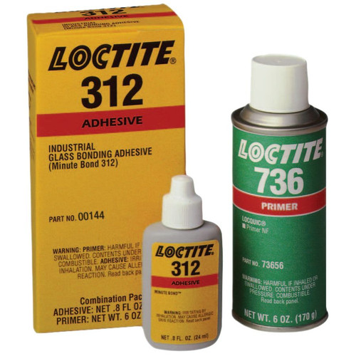 Henkel 00144 LOCTITE® AA 312™ SPEEDBONDER® Amber Structural Adhesive - 50 mL (1.69 oz) Kit