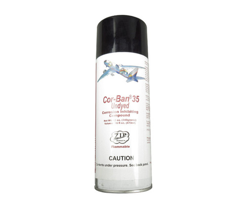 Zip-Chem® 006710 Cor-Ban® 35 Undyed Corrosion Inhibiting Compound - 12 oz Aerosol Can