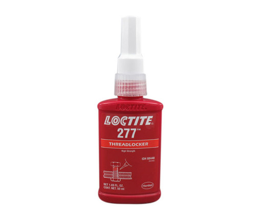 Henkel 27731 LOCTITE® 277™ Red High Strength High Viscosity Threadlocking Adhesive - 50 mL (1.69 oz) Bottle