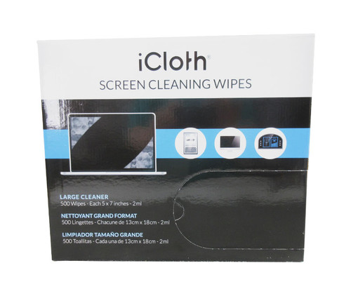 iCloth iCA500 Avionics Touchscreen Cleaning Wipes - Box of 500