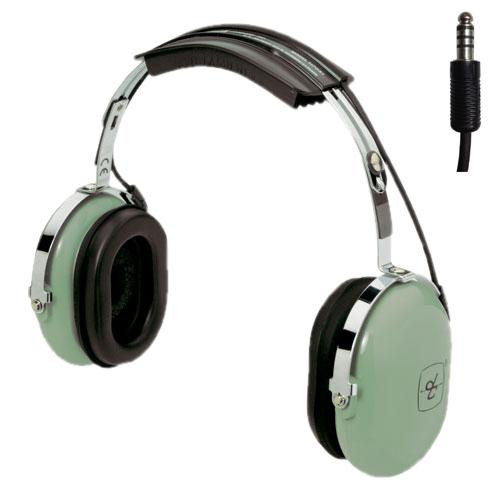 David Clark 12509G-01 Model H7050 Over-the-Head 36" Straight Cord Listen Only Two-Way Radio Headset - 50/Pack