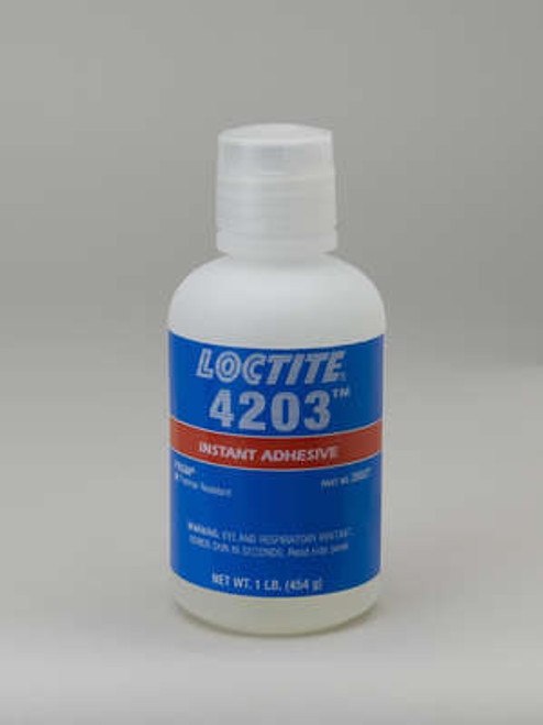 Henkel 28027 LOCTITE® 4203™ PRISM® Thermal Resistant Instant Adhesive - 454 Gram (1 lb) Bottle