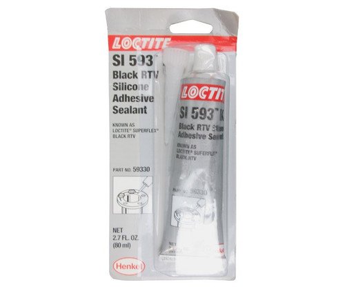 Henkel 59330 LOCTITE® SI 593™ Black RTV Silicone Adhesive Sealant - 80 mL (2.7 oz) Tube