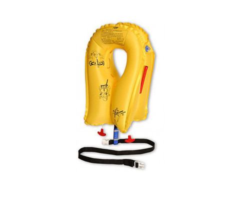 EAM Worldwide P01074-101W Yellow XF-35 Life Vest with Whistle