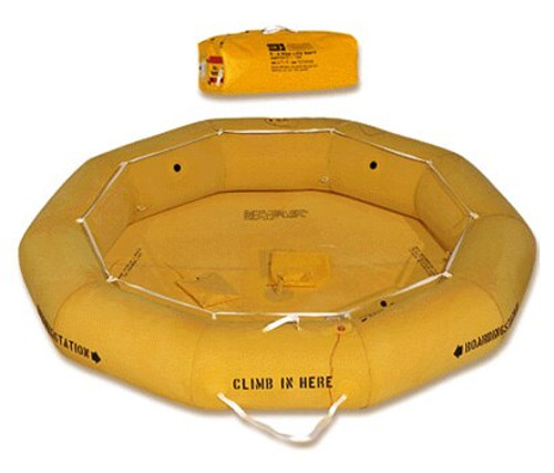 EAM Worldwide T6 Life Raft 6 Man - Twin-Tube - FAR 121 Kit - R0102A105