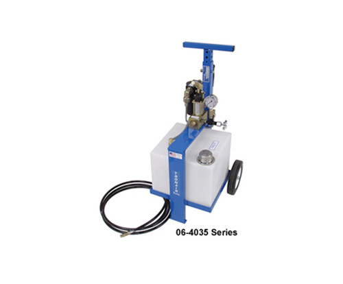 Tronair® 06-4035-0500 Blue 4000 PSI MIL-PRF-5606/MIL-PRF-83282 Fluid Type 8-Gallon Hydraulic Component Test Cart