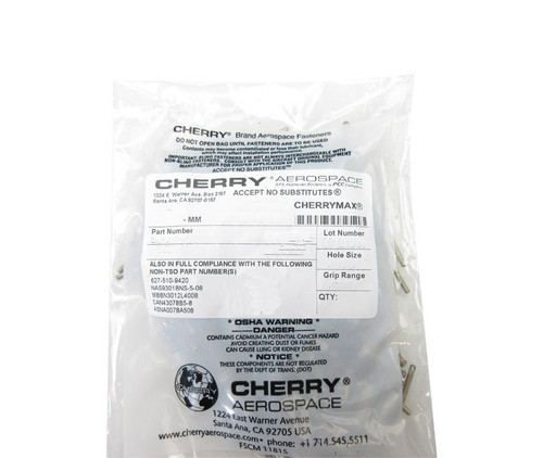 CherryMAX® CR3213-5-08 Universal Head Nominal Diameter Blind Rivet - 100/Pack