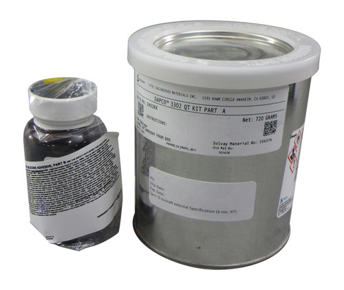 DAPCO 3302 Clear Silicone Adhesive - Quart Kit at SkyGeek.com