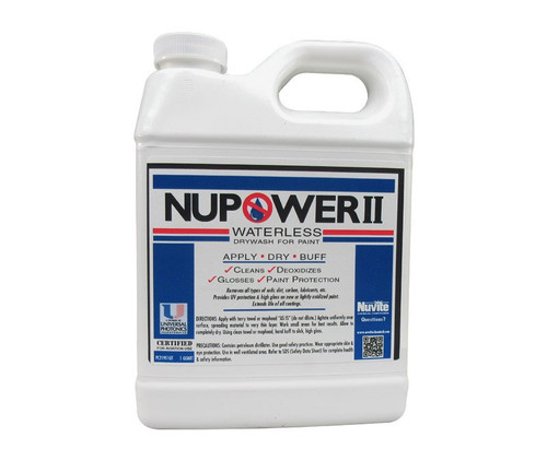 Nuvite® NuPower II® Waterless Cleaning Aircraft Dry Wash/Polish Paint Protectant - Quart Jug