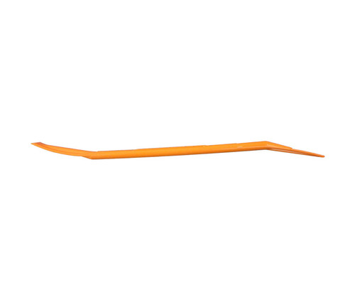 Jus N Tyme JNT-SRS Orange 7" Double Edge (1/8" and 9/32") Nylon Plastic Sealant Spreader/Spatula