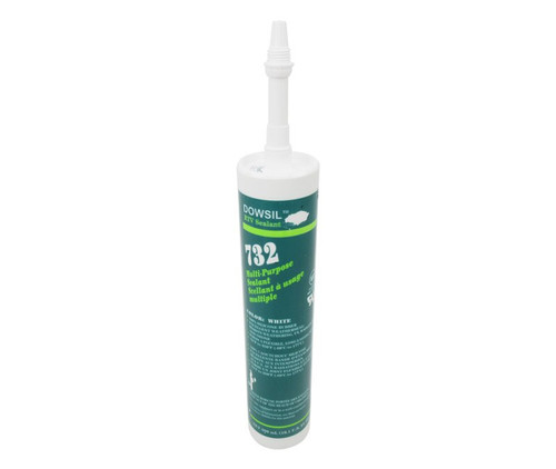 DOWSIL™ 732 White Multi-Purpose Silicone Sealant - 300 mL (10.1 oz) Cartridge